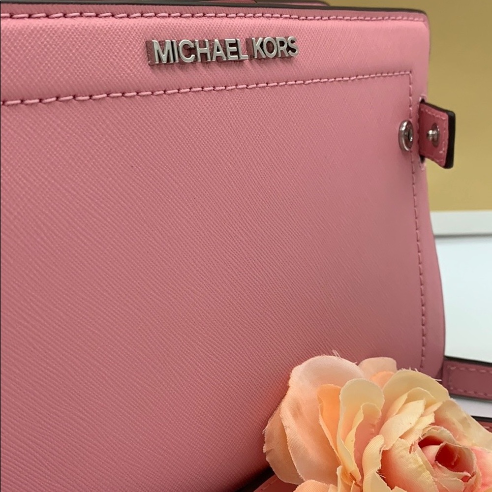 MICHAEL KORS RAYNE SM CROSSBODY CARNATION - Picture 7 of 16